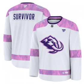 Miesten Pelipaita Custom Utah Hockey Club Fanatics Hockey Fights Cancer Practice Valkoinen